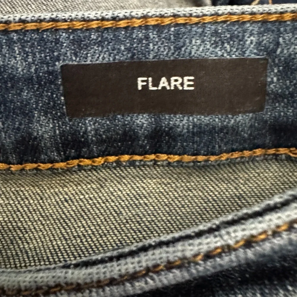 Judy Blue High Waisted Destroyed Flare Leg Jeans Womens 13 Cowgirl Western Rodeo